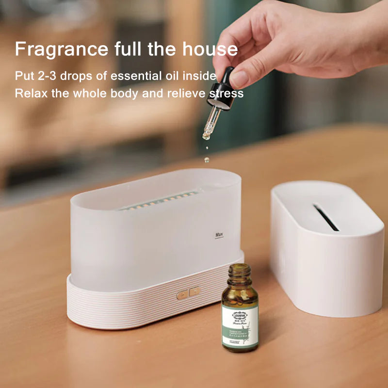 Flame Ultrasonic Aroma Air Humidifier - Aurynaz
