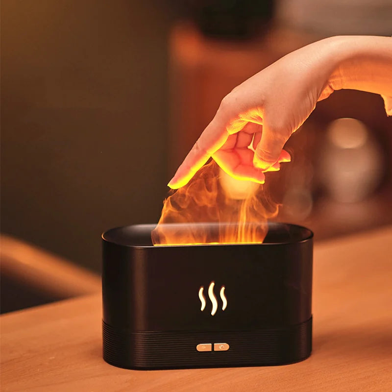 Flame Ultrasonic Aroma Air Humidifier - Aurynaz