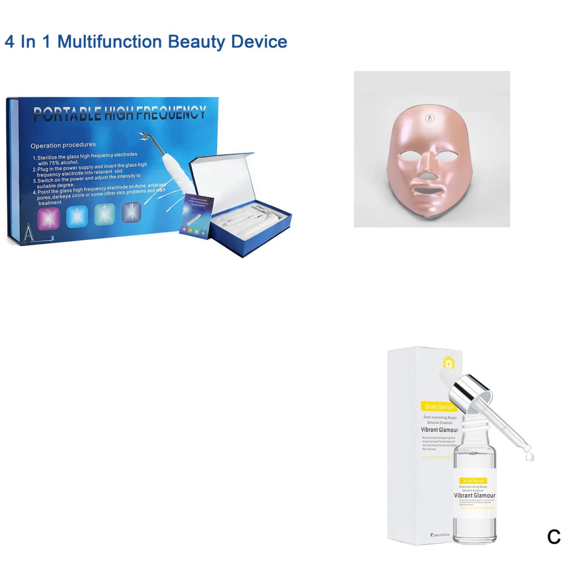 Wireless LED Red Light Face Mask - Aurynaz