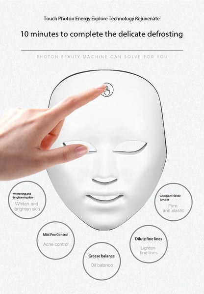 Wireless LED Red Light Face Mask - Aurynaz