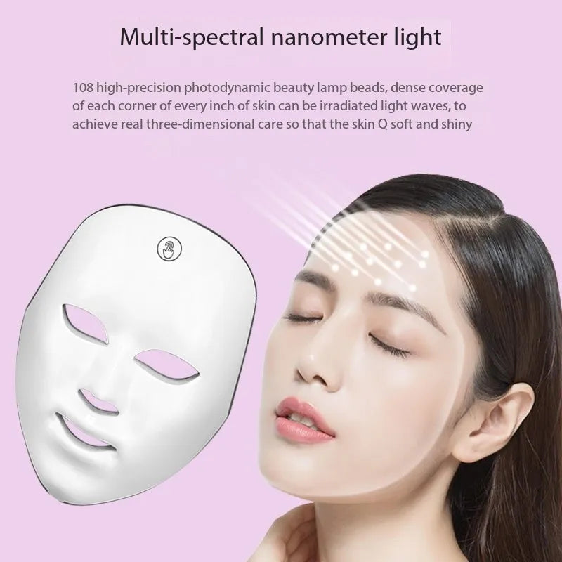 Wireless LED Red Light Face Mask - Aurynaz